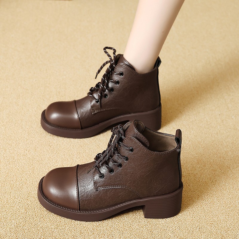 Women Short Boots  Autumn Wint - огляд і ціна Vintage Outdoor Fashion